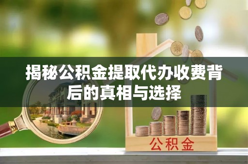 常山揭秘公积金提取代办收费背后的真相与选择