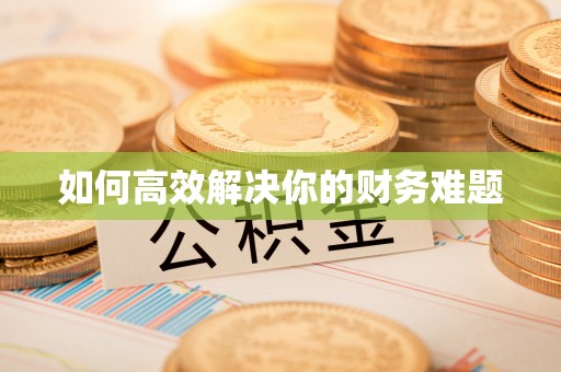 常山如何高效解决你的财务难题