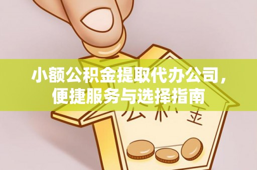 常山小额公积金提取代办公司，便捷服务与选择指南